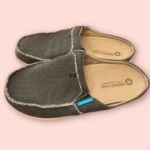 Gecko Man by Walk Hero Women's Slip-on Canvas Arch Support Slippers Shoes W9
